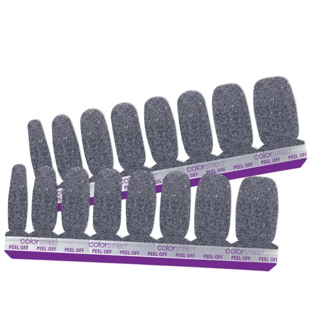 *Retired* Color Street: Moon River | Gray Blue Glitter Sparkle Fall Winter - Picture 11 of 11